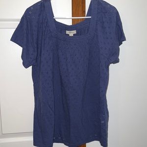 Square Neck Cut Out Blouse
